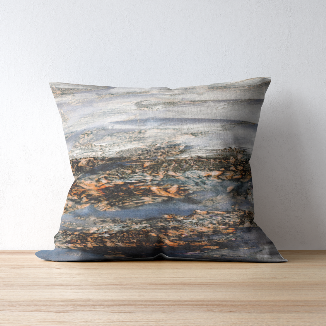 Rock Pools Cushion - Art by Ally